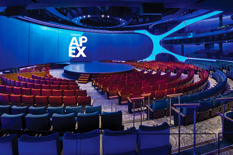 Celebrity Apex, AX, The Theater, The Theatre, entertainment, onboard, architectural,