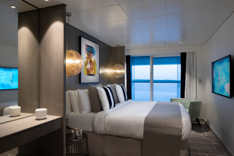 Celebrity Edge, Edge, EG, Celebrity Apex, AX, Stateroom, Accommodations, cabins, Penthouse Suite, Suite Class, guest bedroom
